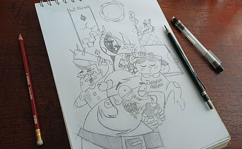 Navidad 2013 - Boceto a lápiz