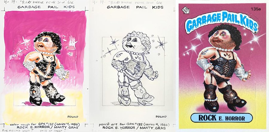 Garbage Pail Kids - John Pound Sketches