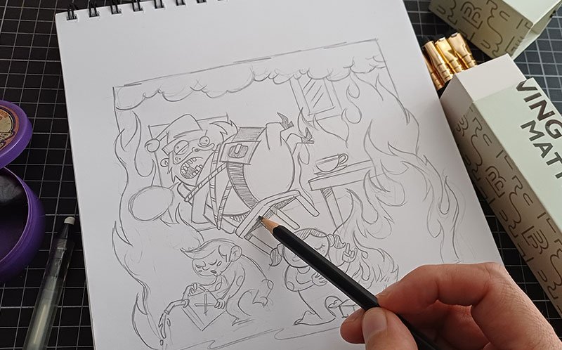 Navidad 2021 - boceto a lápiz